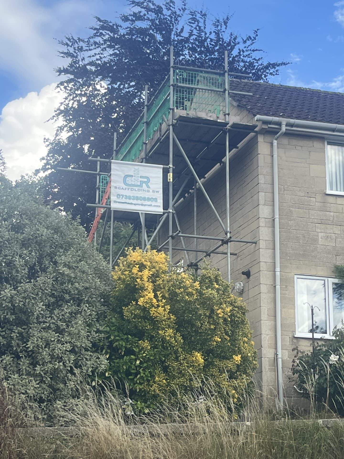Residential scaffolding work