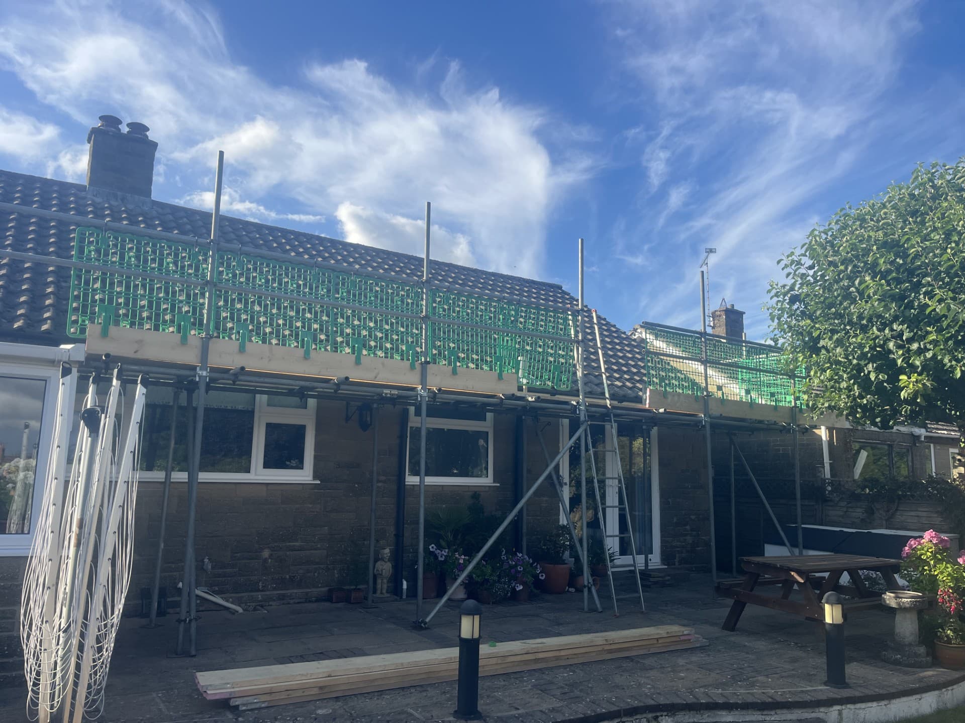 Residential scaffolding work