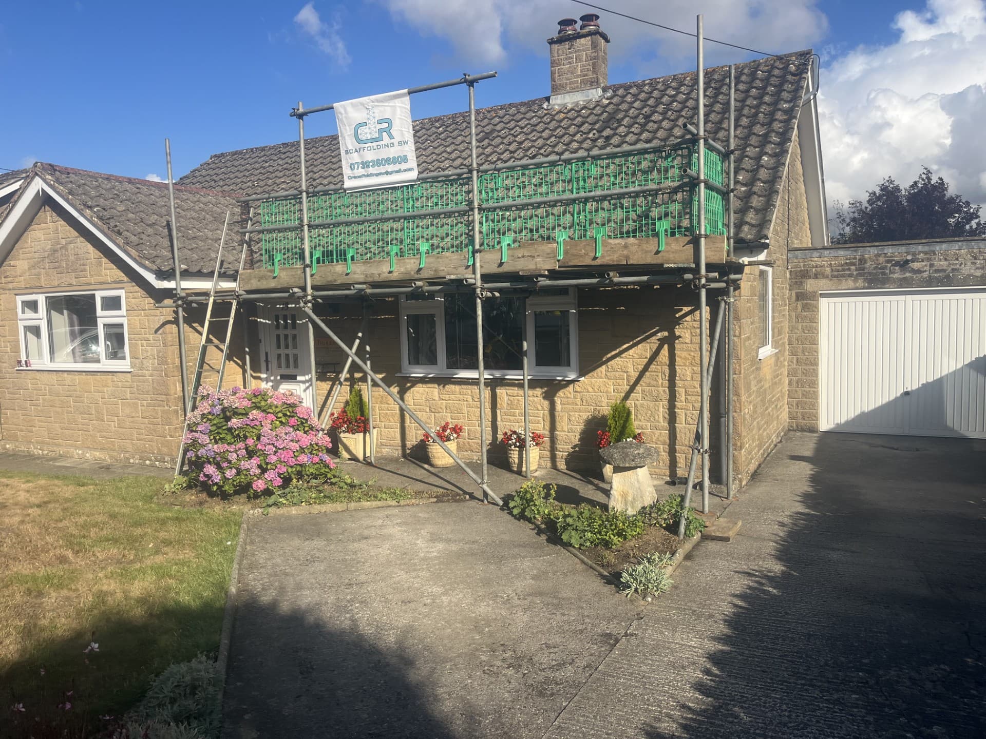 Residential scaffolding work